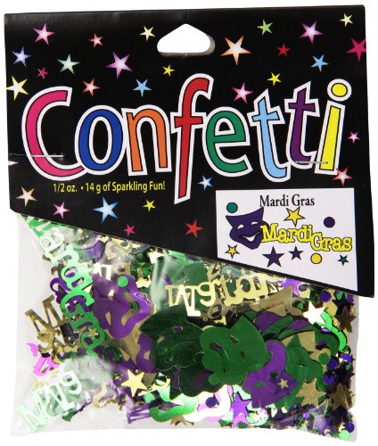Mardi Gras Confetti - Metallic Gold, Green & Purple - 0.5oz