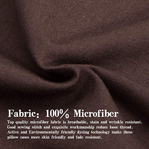NTBAY Twin Flat Sheet - Dark Brown Microfiber, 66 x 96