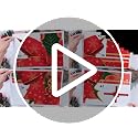 Funrous Christmas Bow Window Clings - Extra Large Red Snowflake Holiday Decor