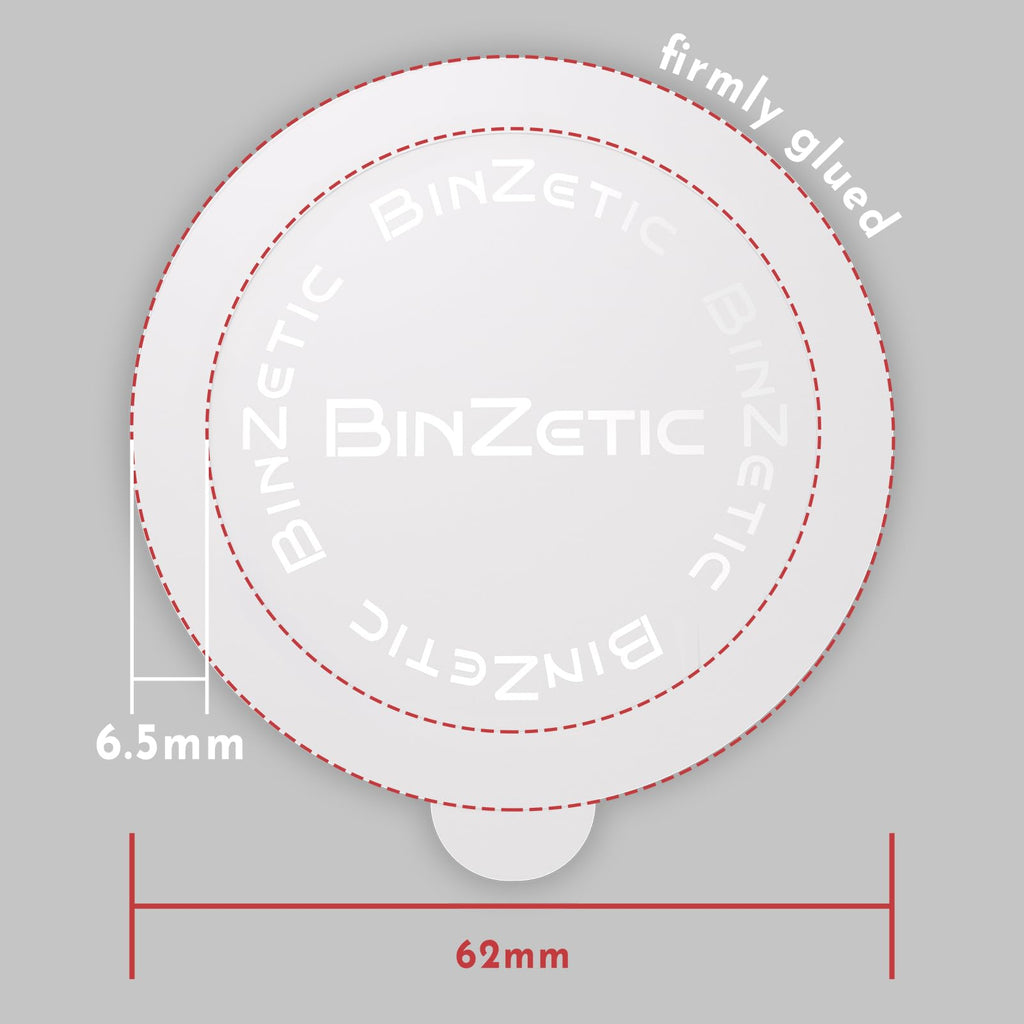 BinZetic® 100Pcs Aluminum Foil Seal Lids for Nespresso Vertuo Pods [62mm,Food-grade] Best suited for BinZetic® Refill Kit