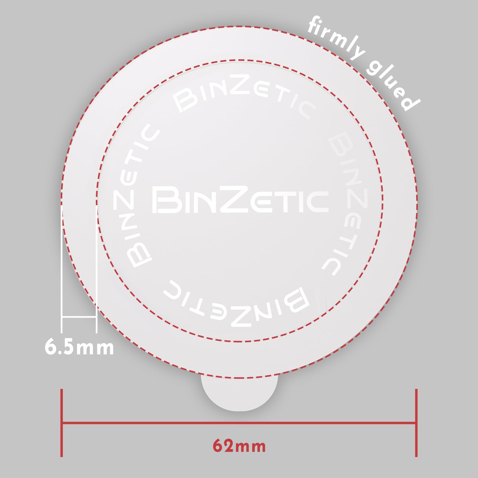 BinZetic® 100Pcs Aluminum Foil Seal Lids for Nespresso Vertuo Pods [62mm,Food-grade] Best suited for BinZetic® Refill Kit