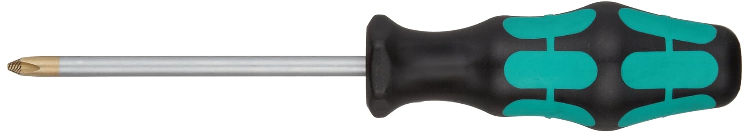 Wera Kraftform Plus 350 PH Phillips Screwdriver - Lasertip PH 2 Head, 4" Blade Length