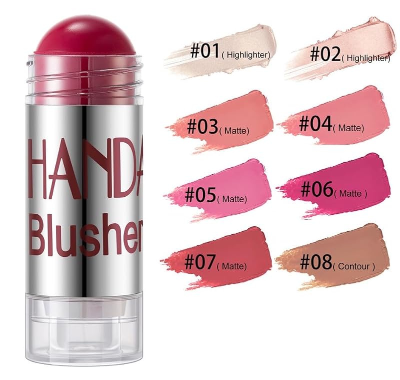 R.Y.M Multi-Use Face Blush Stick Natural Long Lasting Cheek Stain 05#