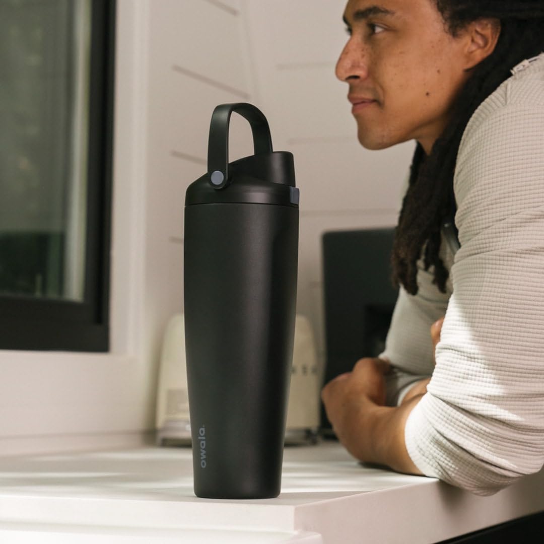 Owala FreeSip Sway Insulated Stainless Steel Water Bottle - 40oz, Two-Way Spout, BPA Free, Dreamy Field