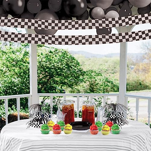 Beistle Checkered Crepe Streamer Roll - 2.5 in x 30 ft for Parties