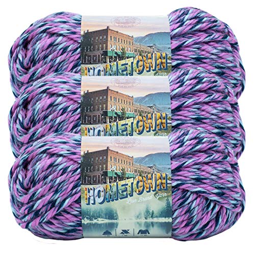 Lion Brand Hometown Super-Bulky Yarn, 3 Pack - Jacksonville Taffy