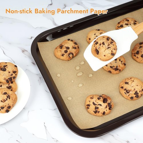 BYKITCHEN Non-Stick Parchment Paper Sheets - 9 x 13 Inch Precut Liners for Baking & Cooking (120pcs)