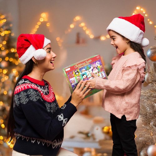 ArtCreativity Christmas Advent Calendar Puzzle 2025-1000 PC Advent Jigsaw Puzzle with 24 Day Countdown to Christmas - Kids Holiday Puzzle Advent Calendar 2025