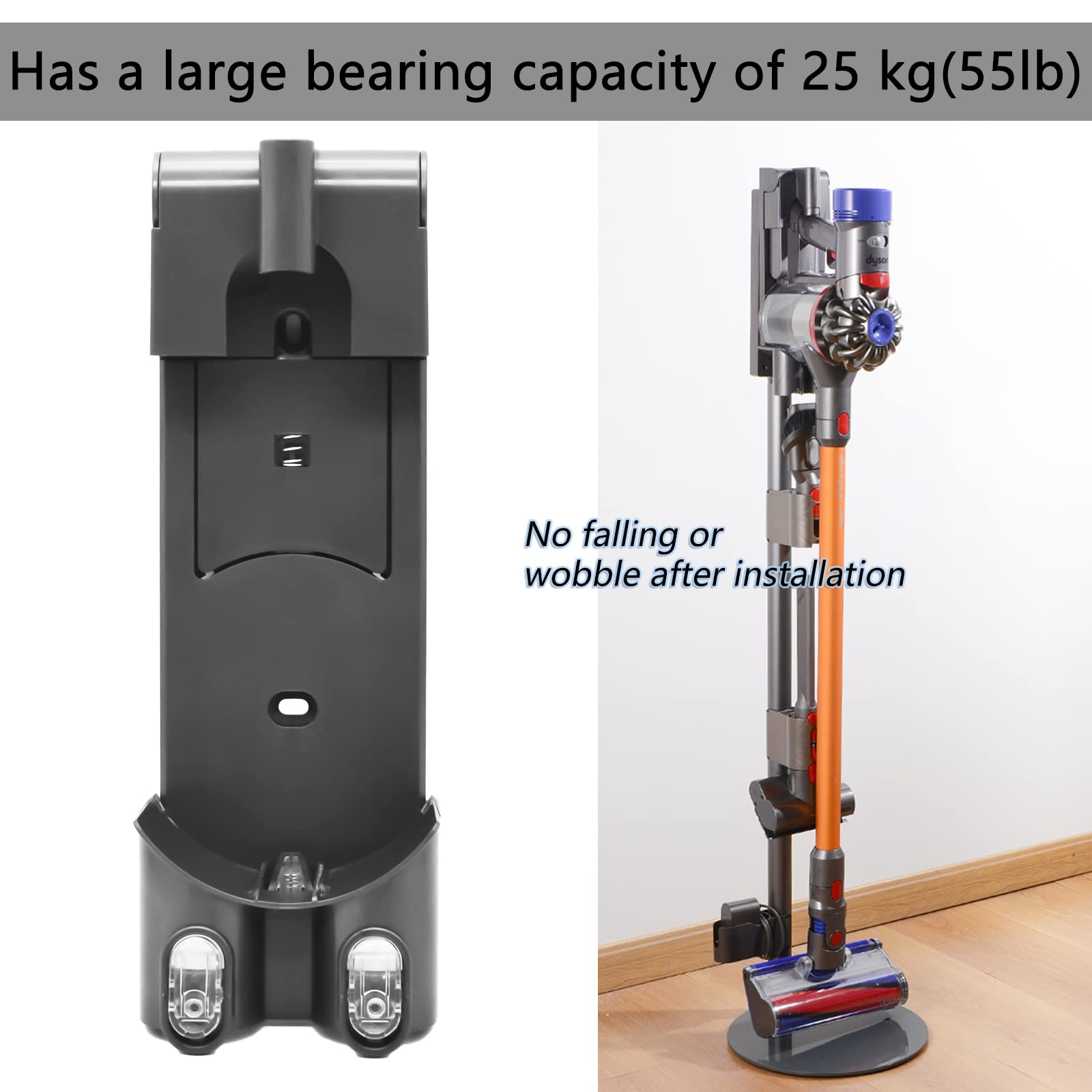 Coodss Docking Station Replacement - Wall Mount Accessories Bracket Compatible with Dyson V6 DC58 DC59 DC61 DC62 DC30 DC31 DC34 DC35 DC44 DC45 Model Vacuums Vacuum Cleaner