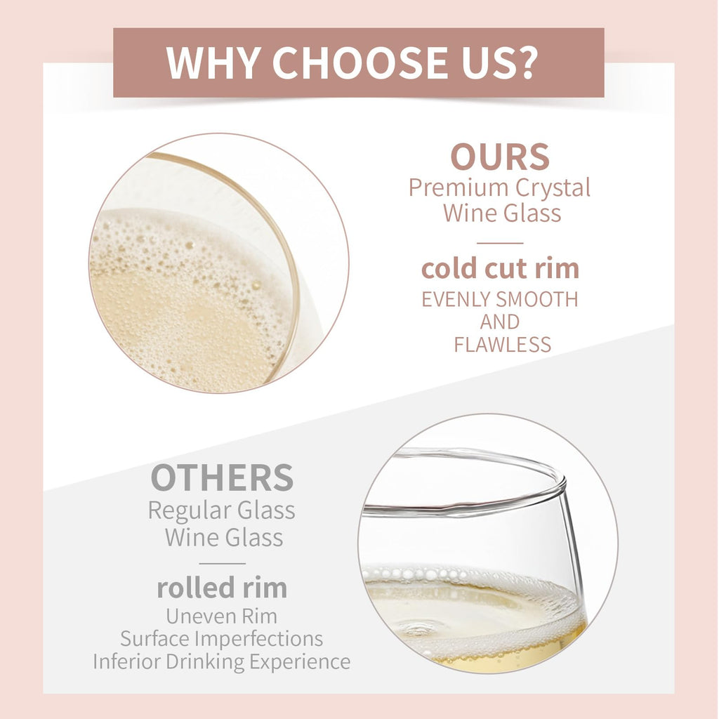 sanjiayishui 50th Birthday Gifts for Women - Wine Glasses, With Funny Quote “21 with 29 Years Experience”, 50th Birthday - 50th Birthday Decorations for Women, Happy 50th Birthday Gifts (Light pink