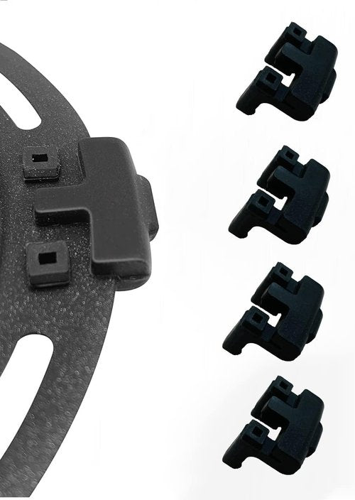 Replacement Rubber Feet for Crux & Bella Pro Series (3.7QT, 4QT, 6.3QT) - 12PCS Premium Bumpers, Tabs & Stoppers | Fix Loose Tray, Prevent Shaking & Reduce Noise
