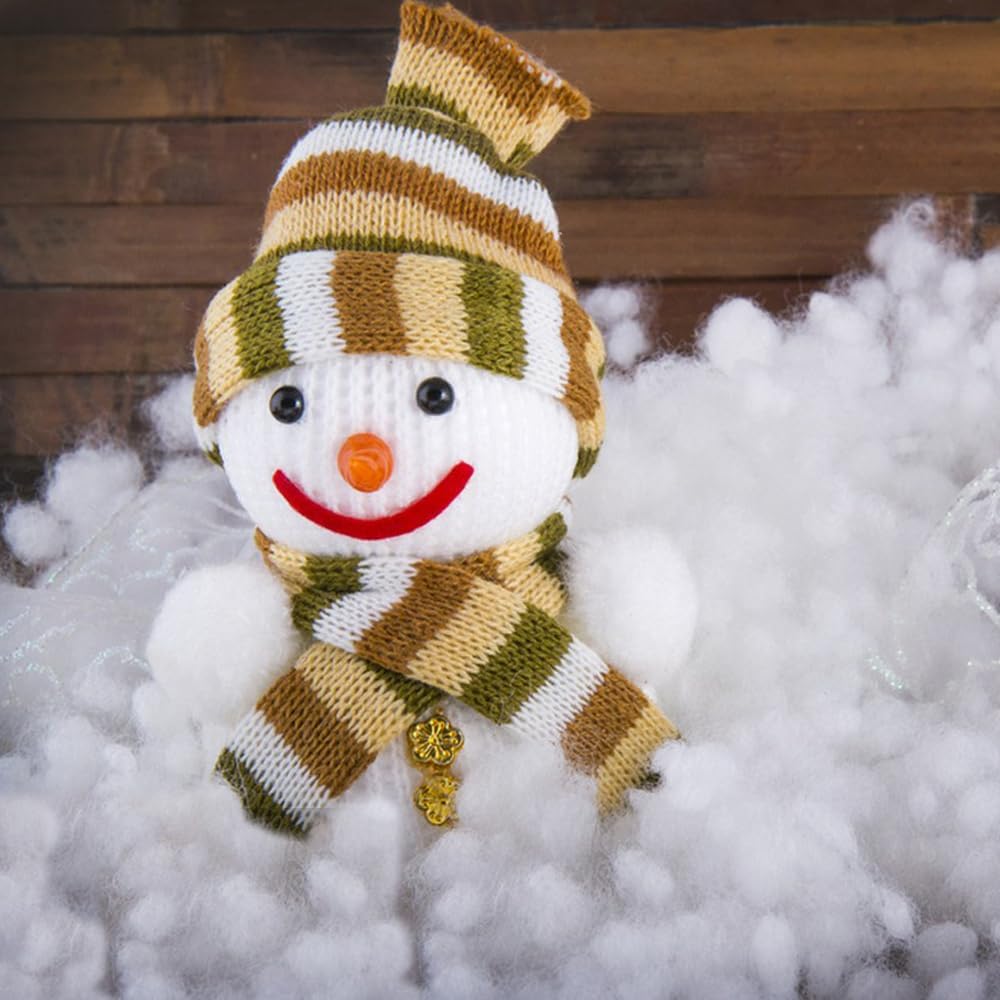 Skiennix Christmas Fake Snow Decor - 1LB Hypoallergenic & Flame-Resistant Artificial Snow Cotton | Easy Fluffing for Holiday Displays