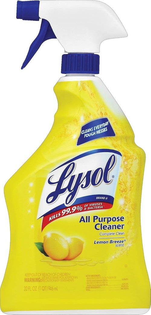 Lysol All-Purpose Cleaner Spray - Lemon Breeze Scent | 32oz for Effective Cleaning