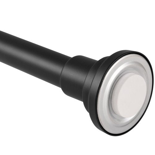 Design House Adjustable Shower Rod, 42-Inch to 72-Inch, Design House Heavy Duty Shower Curtain Rod, Expandable, Non-Slip, Matte Black, 582775
