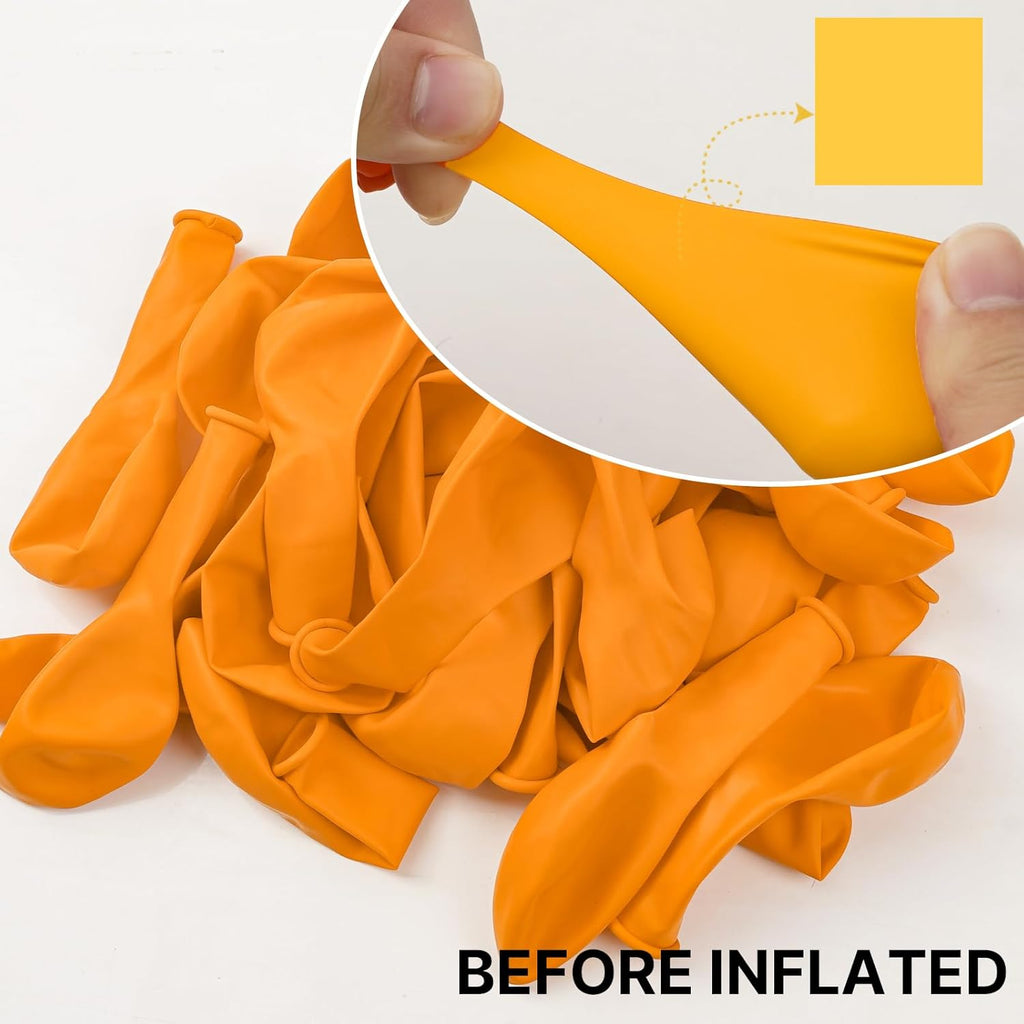 PartyWoo Mustard Yellow Balloons - 100-Piece Set for Birthday & Baby Shower | 18", 12", 10", 5" Sizes