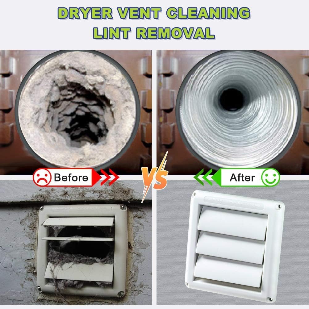 Sealegend Dryer Vent Cleaner Kit - 2-Piece Lint Vacuum Attachment for Effective Home Cleaning