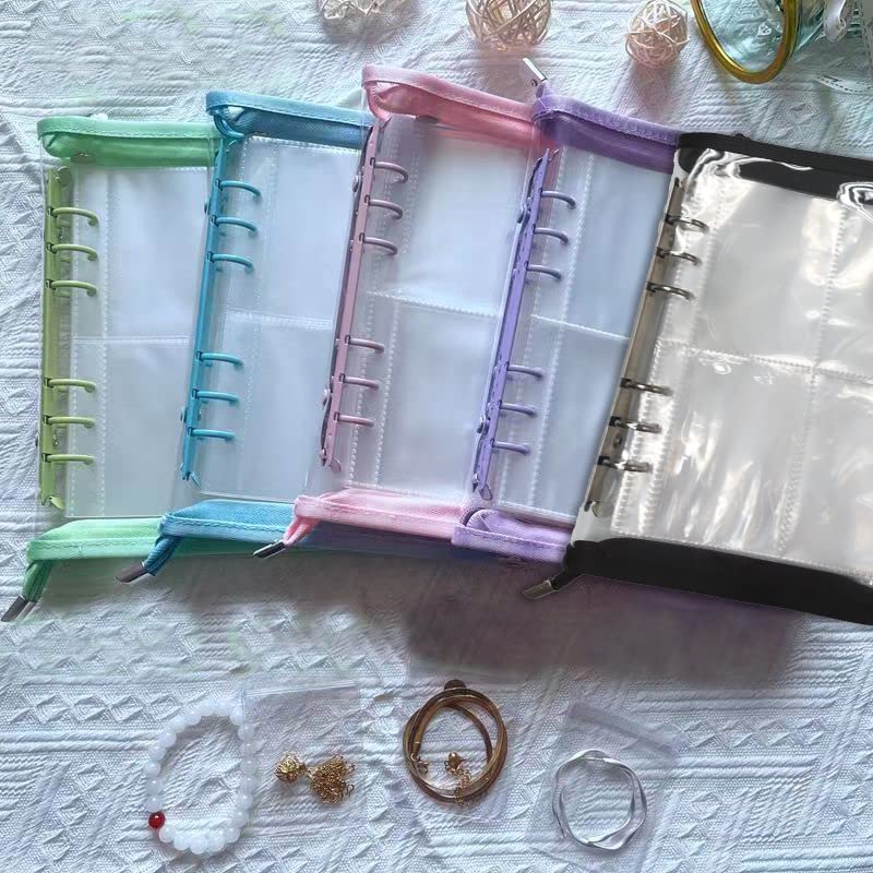 Travel Jewelry Organizer Case - Foldable, Zipper, Anti-Tarnish