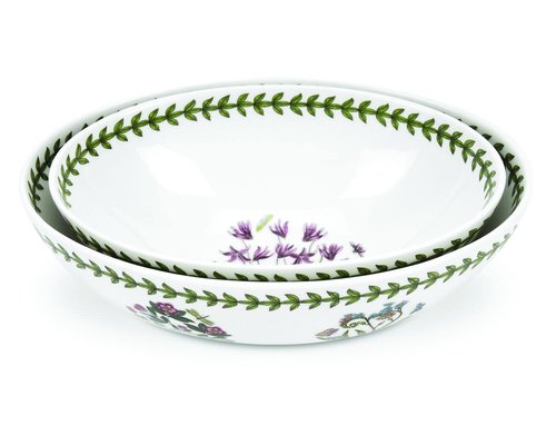 Portmeirion Botanic Garden Oval Nesting Bowls, Set of 2