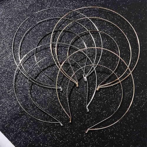 Mozff Silver 3-Layer Halo Crown Goddess Headband Metal Hair Hoop