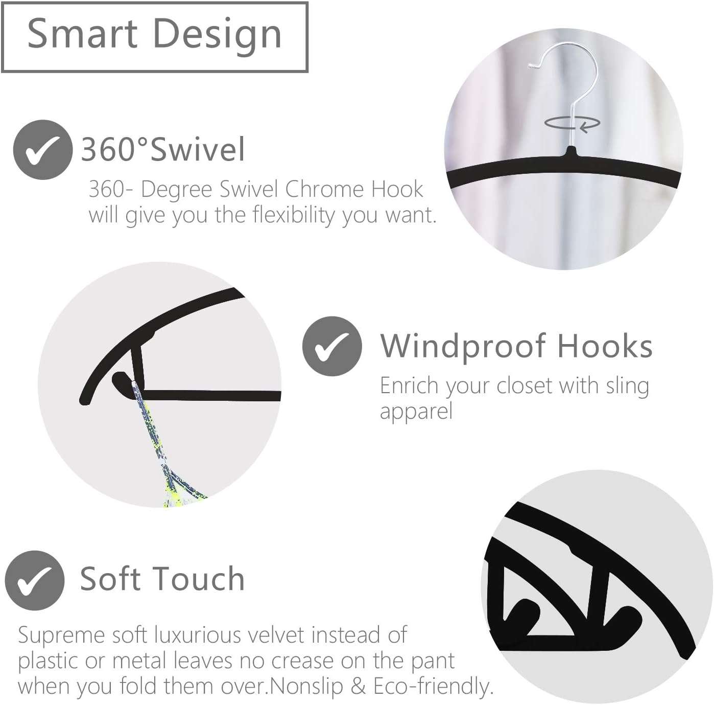 MIZGI Premium Velvet Hangers - Heavy-Duty Non-Slip Suit Hangers with Chrome Hooks | 50 Pack, Space-Saving Design