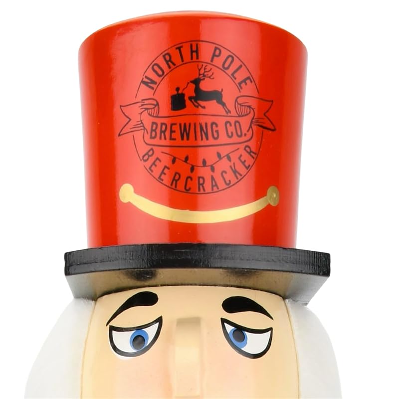 Beercracker Nutcracker Bottle Opener 15" Tall - Functional Holiday Decor