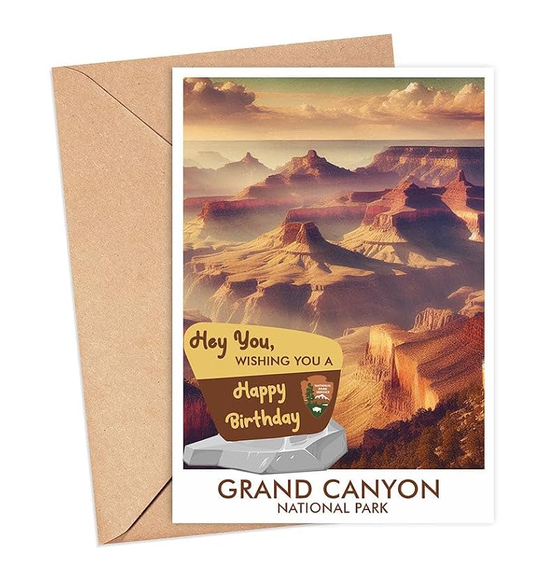 Grand Canyon National Park Greeting Card - Travel Keepsake