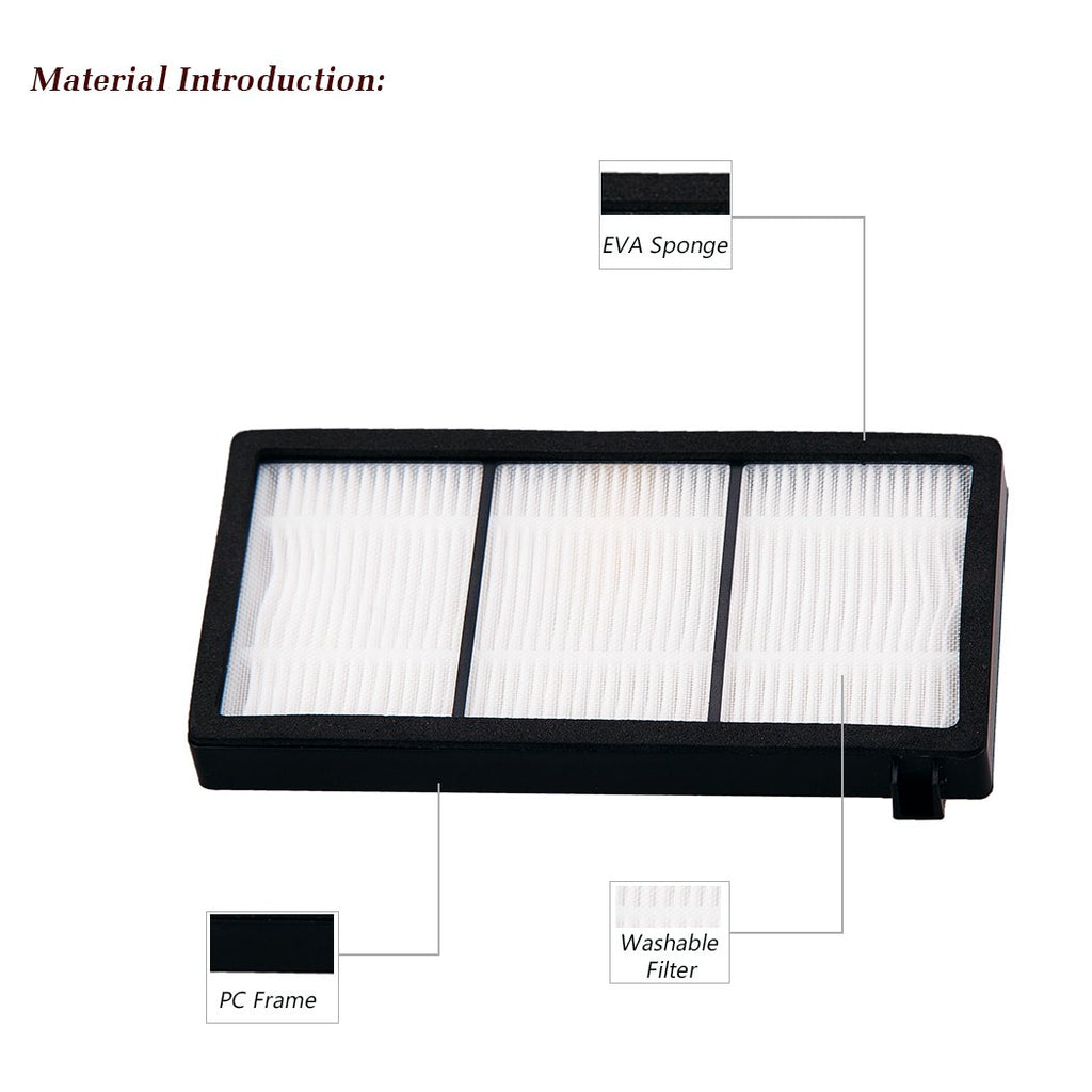 I clean 16pcs Replacement iRobot Roomba Hepa Filter, Parts Fit for Roomba 980 960 880 860 870 890 Robotic Vacuum 800&900 Series, with A Free Cleaning Brush…