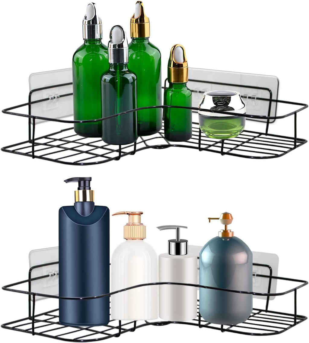 Skiennix Shower Caddy Adhesive | Strong Transparent Replacement Sticky Pads - No Drilling for Bathroom & Kitchen Storage