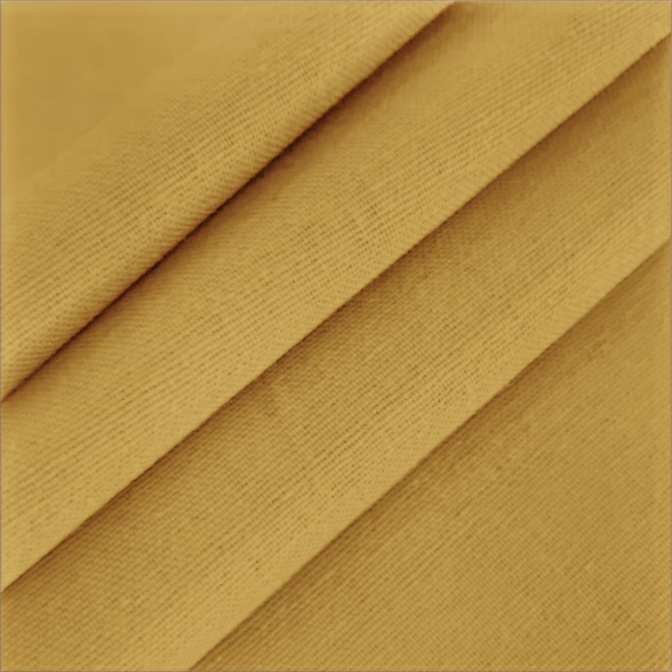 Felisa Mustard Farmhouse Shower Curtain with A Ruffle Hem, Linen Blend Shower Curtain for Bathroom,72"x72"
