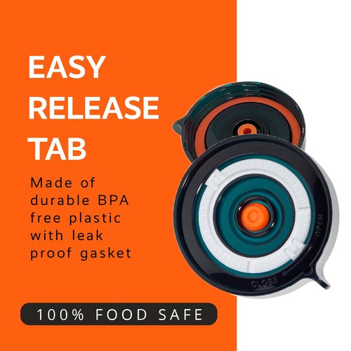 Easy Fermenter Fermentation Kit, Includes 3 Fermenting Lids for Wide Mouth Mason Jars & Oxygen Extractor Pump, Mason Jar Airlock Lid For Fermenting Kimchi, Pickle, & Sauerkraut