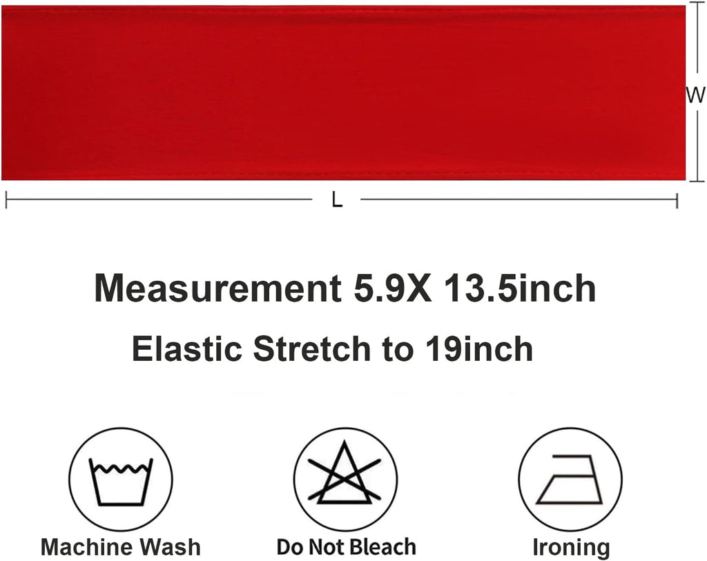 Spandex Red Chair Sashes by [Brand Name] - 50 Pack Elegant Chair Bands for Wedding & Party Decor