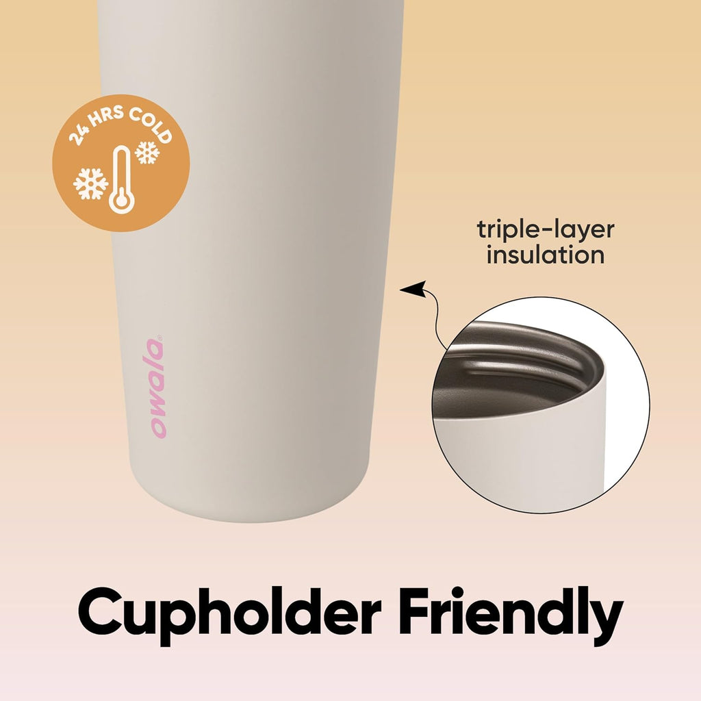 Owala FreeSip Sway Insulated Stainless Steel Water Bottle - 30oz, Two-Way Spout, BPA Free, Daybreak