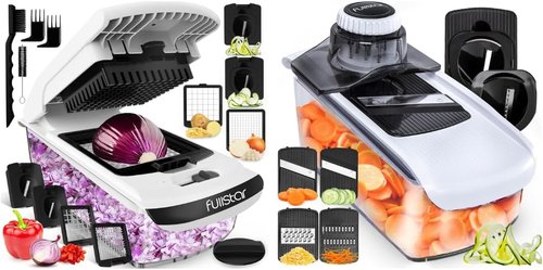 Fullstar Chopper & Mandoline Set - Versatile Kitchen Tool for Effortless Food Prep | Compact Design