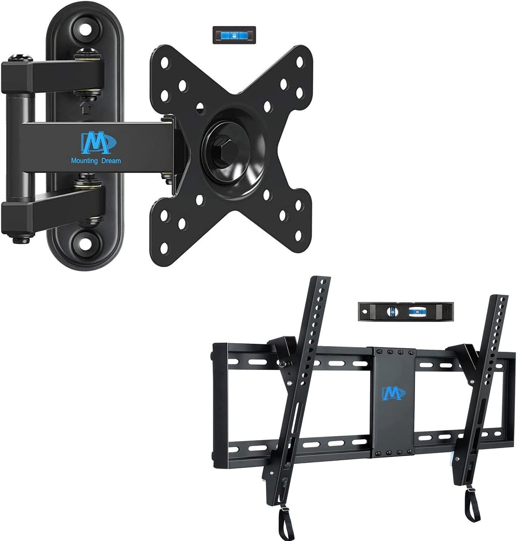 Mounting Dream Tilt TV Wall Mount for 37-75 Inch TVs - MD2268-LK | Full Motion Monitor Mount for 10-26 Inch