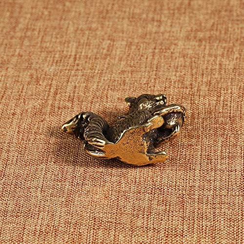 Skiennix Antique Bronze Squirrel & Rabbit Statues - Solid Copper Figurines for Desk Decoration | 2PCS Set