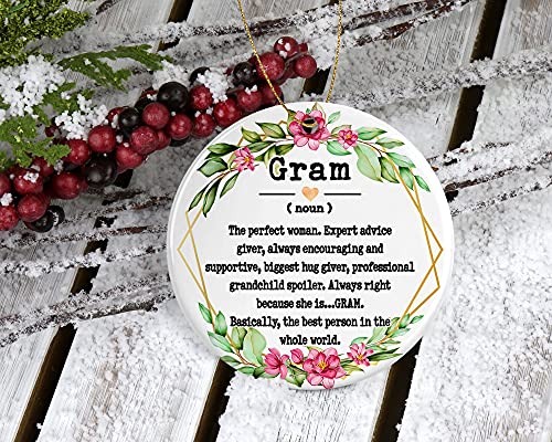 Ceramic Christmas Ornament - Keepsake Gift for Mom & Family
