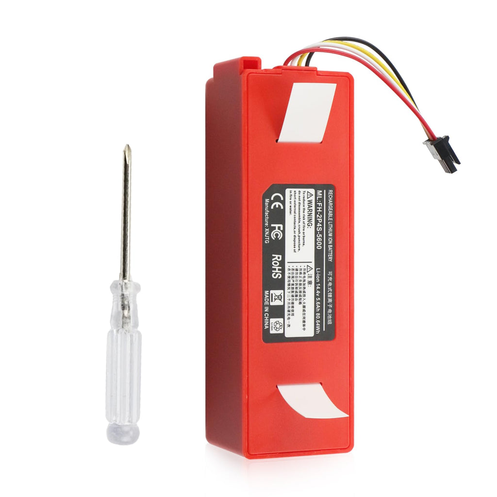 Battery Replacement for Roborock Q7+ Q5+ Q5 Q7 Max/Max+/Plus/Pro+, Roborock S8 S7 S4 S5 S6 S7+ S8+ Plus/Pro Ultra/MaxV/MaxV Ultra S70 S50 S55 S60 S65 T7 T65 E20 E25 E35 Robot Vacuum BRR-2P4S-5200S