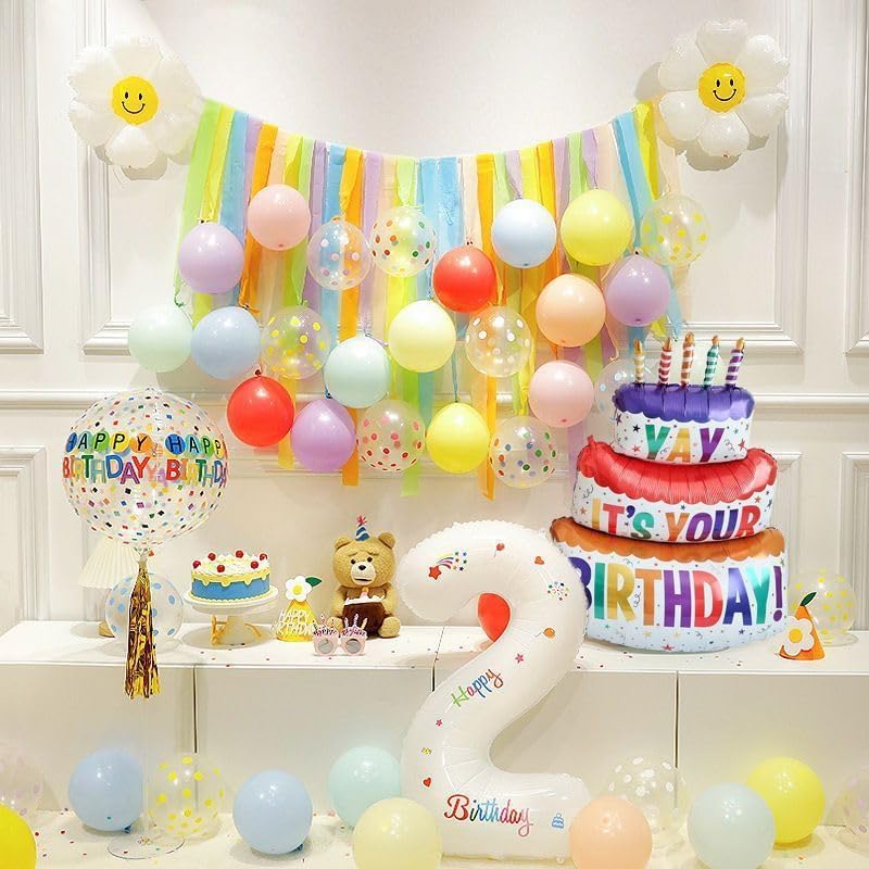 MAQIHAN Pastel Crepe Paper Streamers - 6 Rolls, 492ft for Valentine's, Easter & Birthday Celebrations