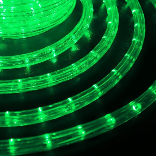 200ft LED Rope Lights - Waterproof Outdoor Lighting with 8 Modes | Flexible Green Tube Lights for Garden, Patio, Party & More