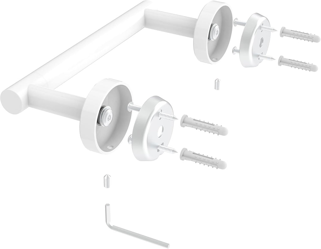 RARXTR Toilet Paper Holder - Wall-Mounted SUS304 Stainless Steel with Pivoting Double Post - Brushed Brass Finish