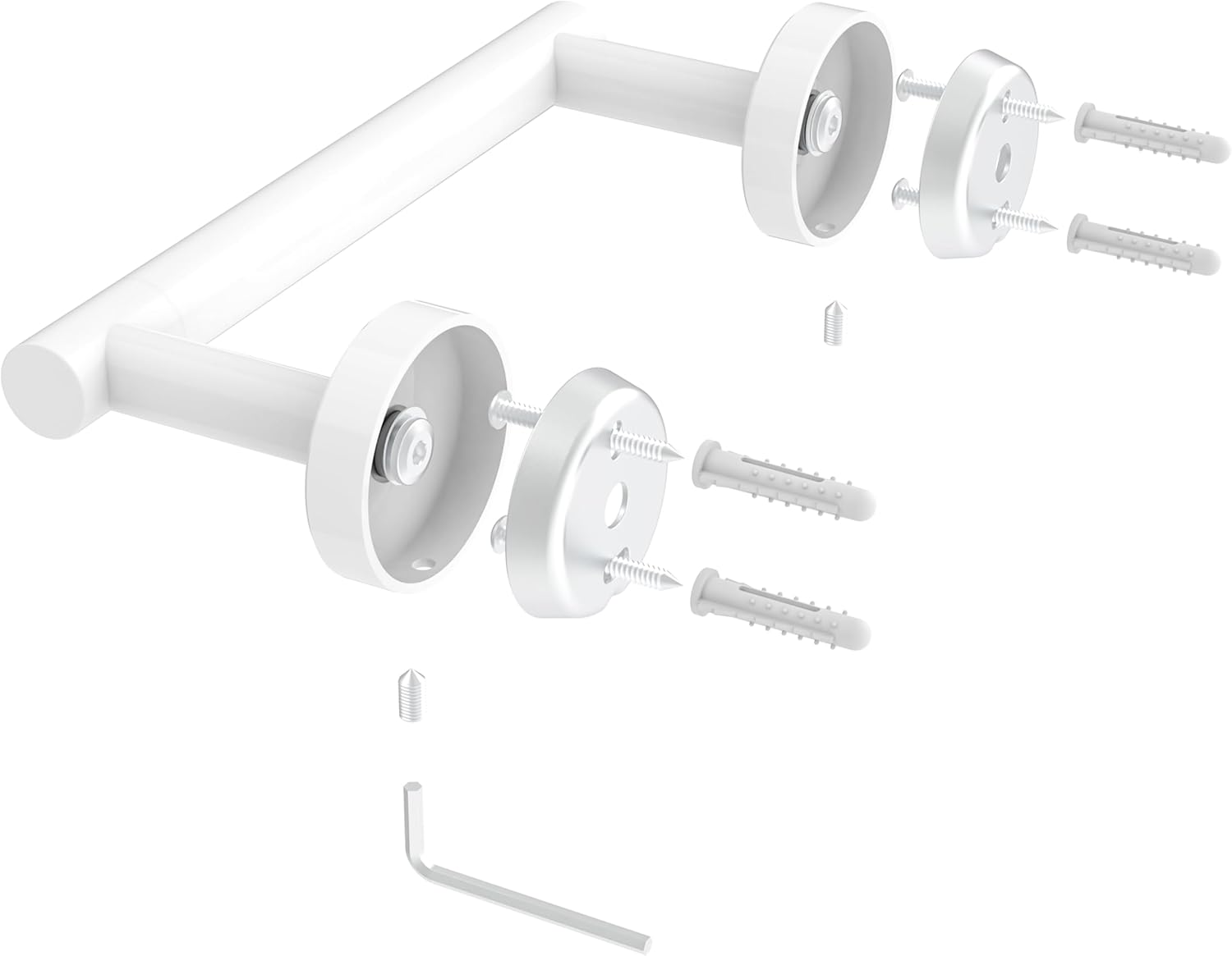 RARXTR Toilet Paper Holder - Wall-Mounted SUS304 Stainless Steel with Pivoting Double Post - Brushed Brass Finish