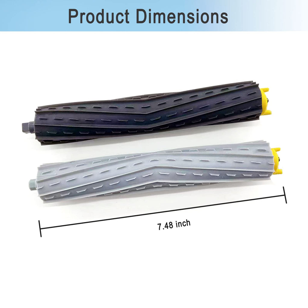 Replacement Parts Accessories for Roomba 800 900 Series 805 860 870 871 880 890 960 980 985 891 960 961 964 980 981 Vacuum 4 Sets Multi-Surface Rubber Brush Roller Replacement Parts