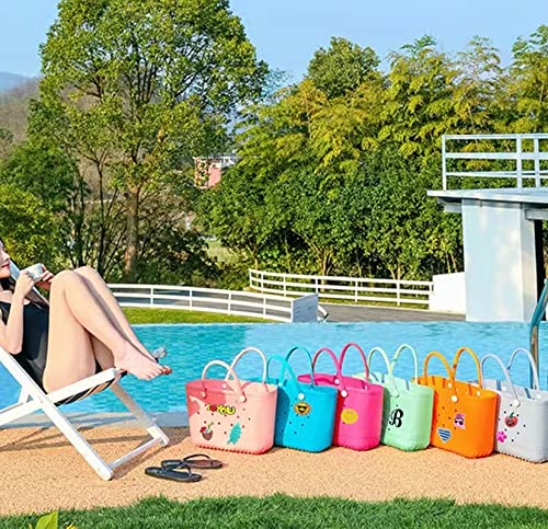 Rubber Beach Bag Charms - PVC Decorative Accessories for EVA Totes
