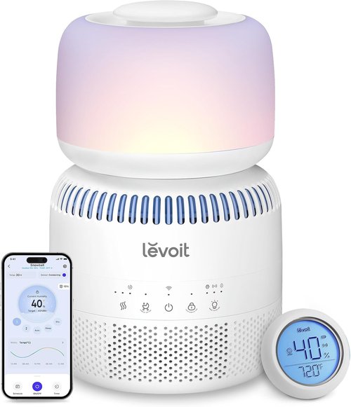 LEVOIT Humidifier for Bedroom | Smart Control with Alexa, 3.8L Tank, Auto Dry, Blue Light Free