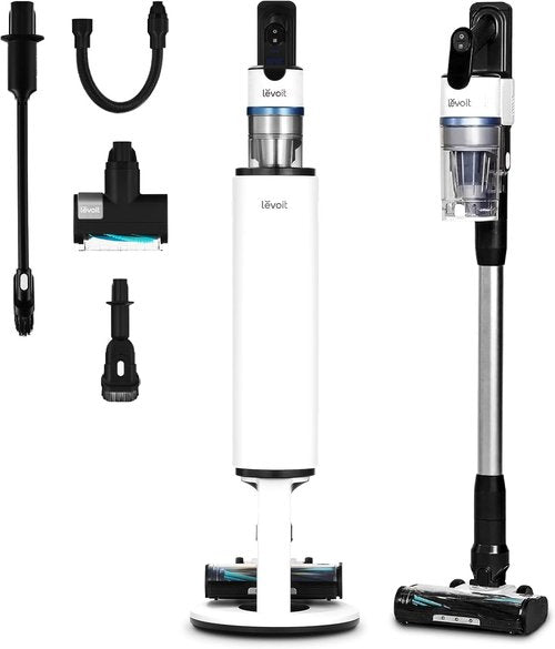 LEVOIT AERO Cordless Vacuum - Auto-Empty Station, HyperPulse Technology, HEPA Filter | 70 Minutes of Powerful Suction for Pet Hair and Hard Floors