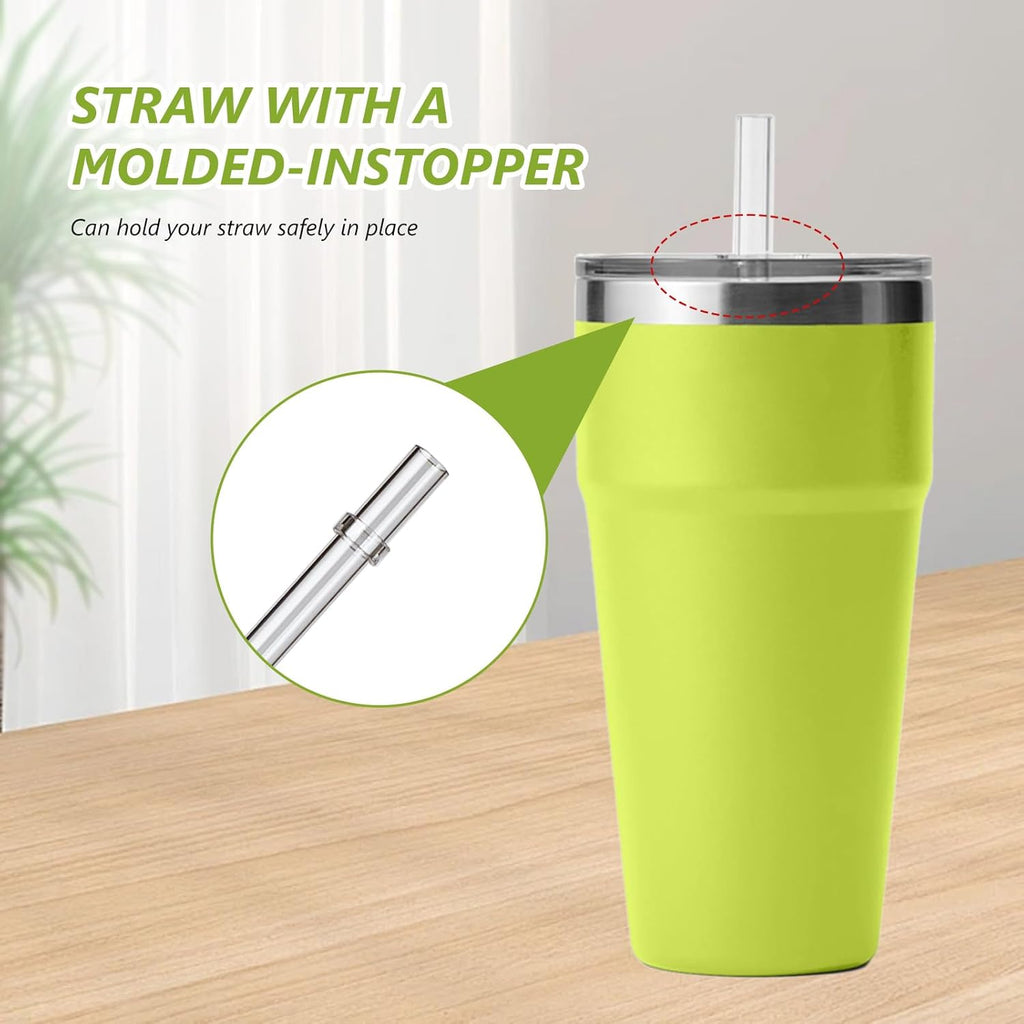 YETI 20 oz Tumbler Replacement Straw Lids - BPA Free, Shatter-Proof, 2 Pack for Pint & Travel Mugs