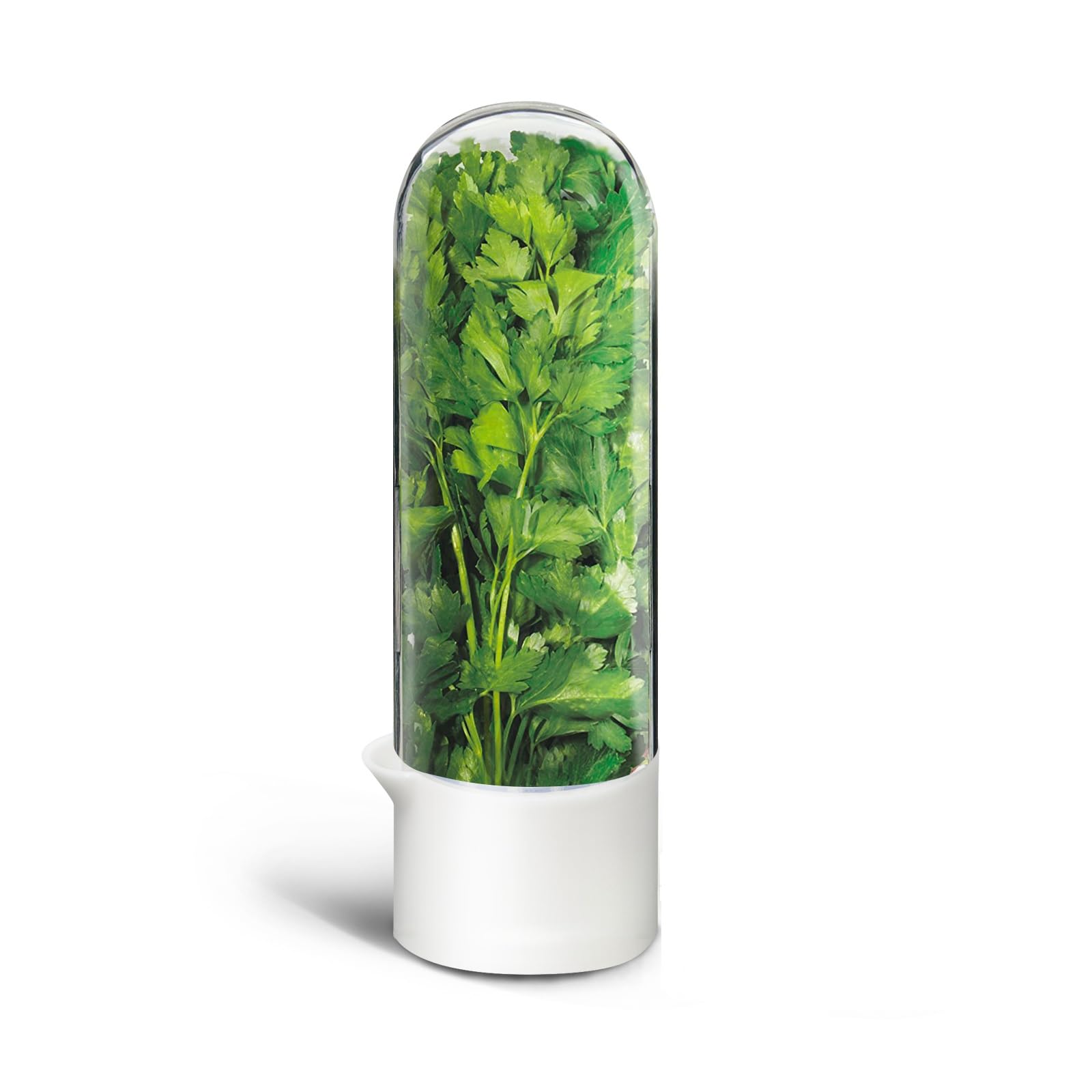 UEOZ Herb Keeper for Refrigerator, Herb Saver for Refrigerator, Vegetable Preservation Bottle for Cilantro, Mint, Parsley, Asparagus, Keeps Greens Fresh for 2-3 Weeks (1PCS)
