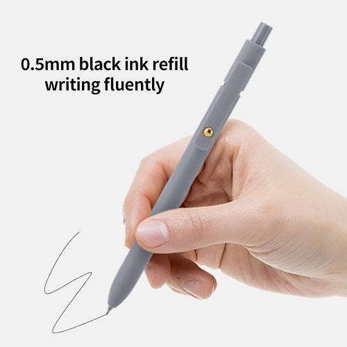 Ddaowanx Gel Pens - 6 Pcs Fine Point Black Ink Pens for Smooth Writing | Cute Office Supplies