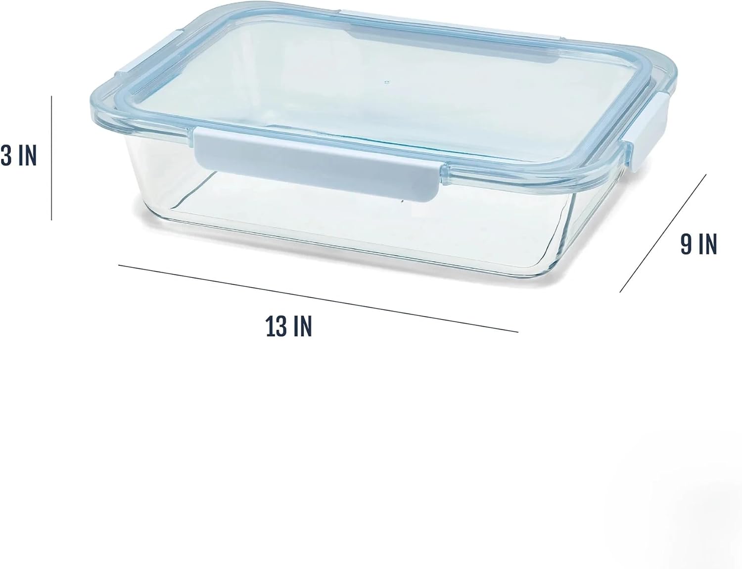 Pyrex 9x13-Inch Deep Glass Bakeware Dish - Airtight Lid for Versatile Baking & Meal Prep