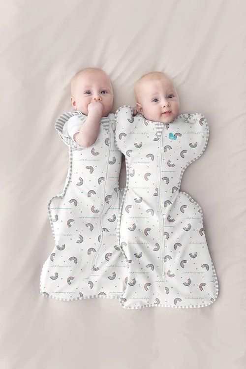 Love To Dream Swaddle UP - Baby Sleep Sack for Self-Soothing | 1.0 TOG, Medium 13-19lbs, Rainbow Dream